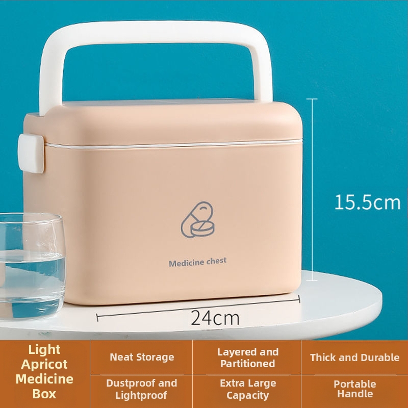 Θήκη αποθήκευσης φαρμάκων, μεγάλης χωρητικότητας, πολυεπίπεδη κατασκευή, φορητή, ABS υλικό