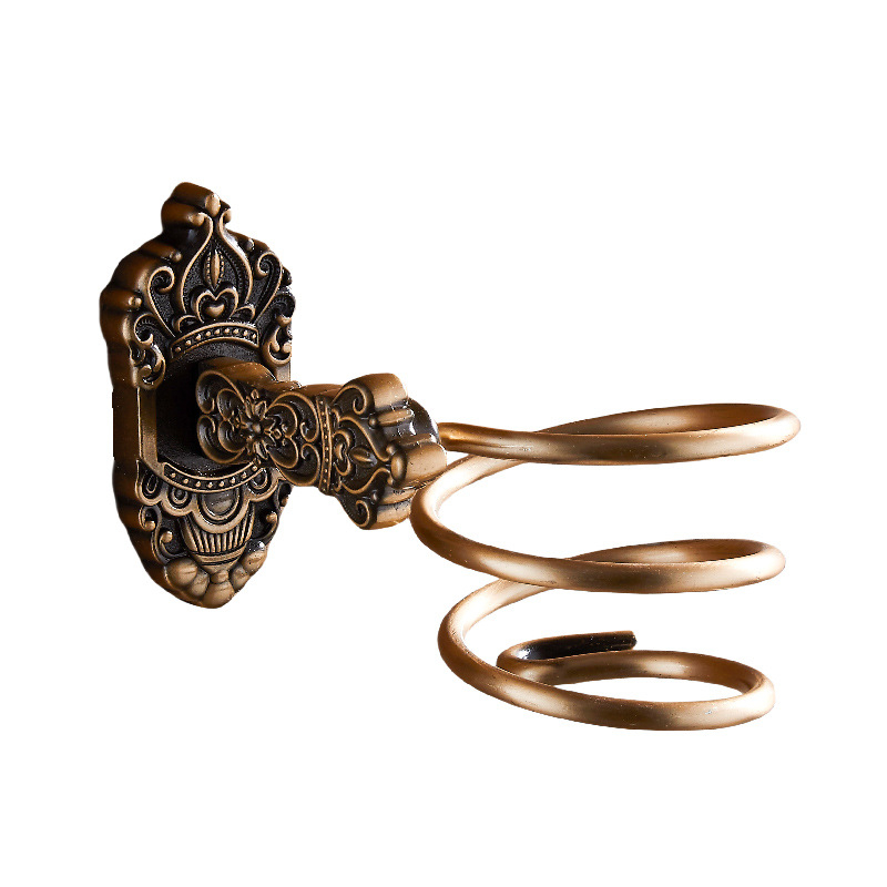 Επιτοίχιος στήριγμα για πιστολάκι μαλλιών — Αλουμινίου κράμα, Μοντέλο 001, Αντικέ φινίρισμα, Φόρτωση 15 kg