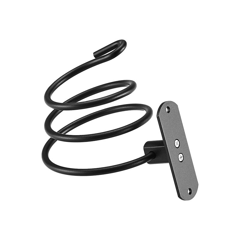 Стенен държач за сешоар за баня — алуминиева конструкция, анодирано покритие, монтаж без пробиване, товароподемност 2 кг, модел 9442