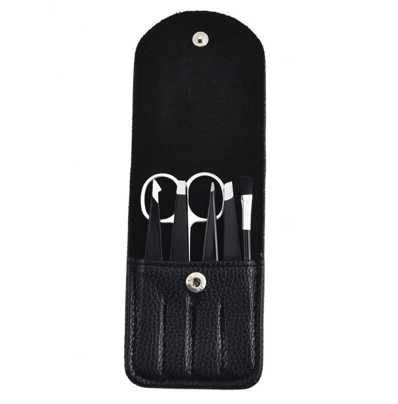 Комплект пинсети за вежди – неръждаема стомана, козметични инструменти за оформяне на вежди и поставяне на мигли