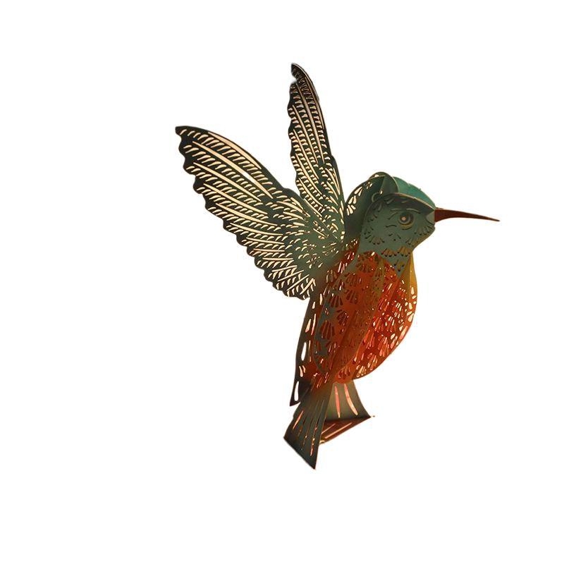 3D поп-ъп картичка за рожден ден, сгъваема, ръкописен стил, за детския празник, DIY