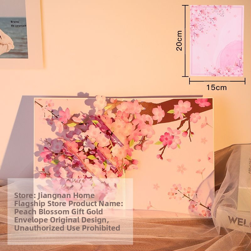 3D поп-ъп картичка за рожден ден, сгъваема, ръкописен стил, за детския празник, DIY