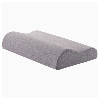 Μαξιλάρι αυχένα με memory foam, κυματοειδές σχήμα, γέμισμα 98% αργής ανάκτησης, πυρήνας από χημικές ίνες, δυνατότητα εξατομίκευσης