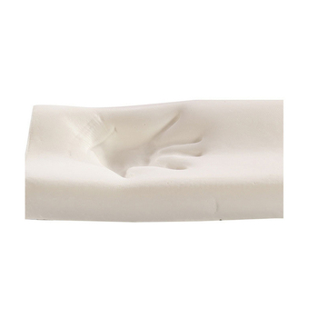 Μαξιλάρι αυχένα με memory foam, κυματοειδές σχήμα, γέμισμα 98% αργής ανάκτησης, πυρήνας από χημικές ίνες, δυνατότητα εξατομίκευσης