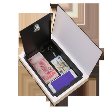 Seif metal în formă de carte cu lacăt (Material: metal; Ambalaj: blister; Importat: Nu)