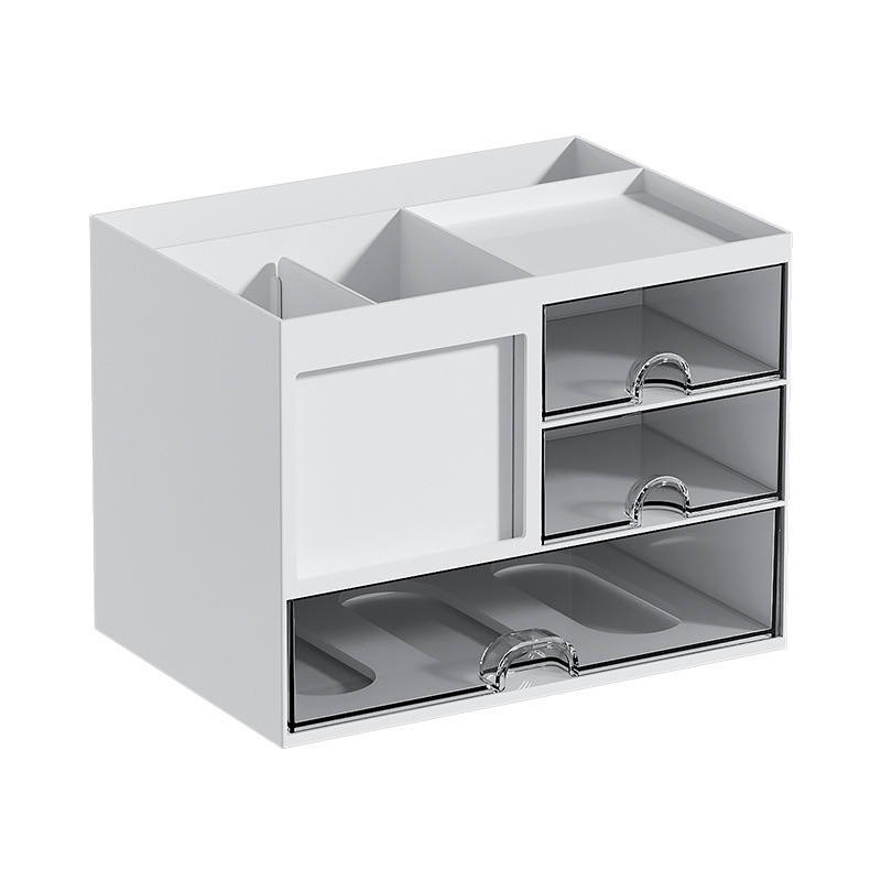 Stolna kutija za pohranu s prozirnim stohovljivim ladicama, organizator otporan na prašinu (plastika, HIPS+PS) Model W1810/W1820