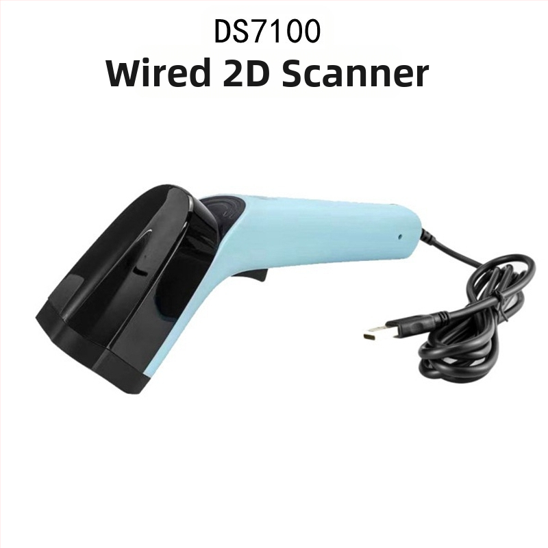 Настолен USB баркод-скенер с резолюция 640×480, скорост на сканиране 300 скана/сек, тегло 0,4 кг, гаранция 1 година