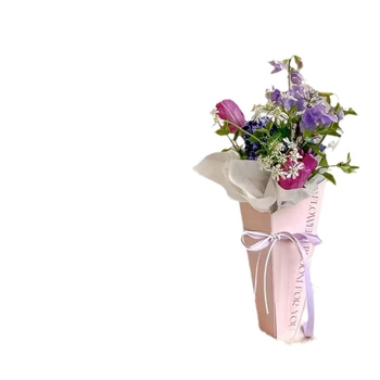 Τριγωνική θήκη για ανθοδέσμες – χαρτόνι, εκτύπωση, προορίζεται για δώρα και λουλούδια, μοντέλο: χαρτί, τύπος συσκευασίας: Opp bag, 5 τεμάχια ανά συσκευασία, Ημέρα του Αγίου Βαλεντίνου