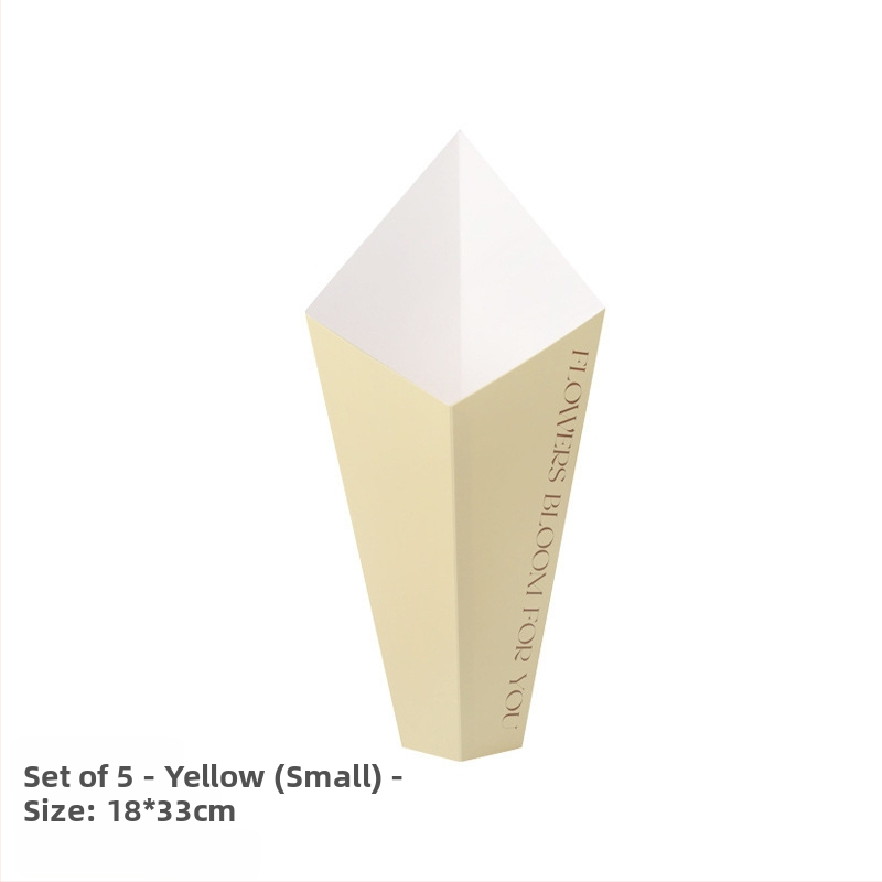 Τριγωνική θήκη για ανθοδέσμες – χαρτόνι, εκτύπωση, προορίζεται για δώρα και λουλούδια, μοντέλο: χαρτί, τύπος συσκευασίας: Opp bag, 5 τεμάχια ανά συσκευασία, Ημέρα του Αγίου Βαλεντίνου