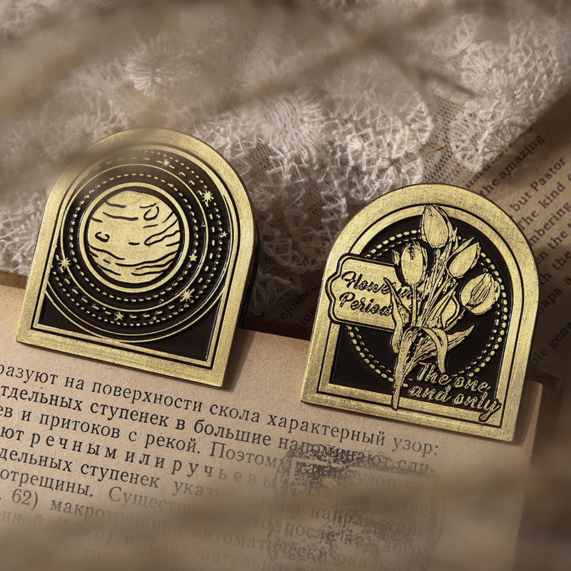 Mo Mo метални клипчета за планер — серия Starry Night Love Song, 6 дизайна