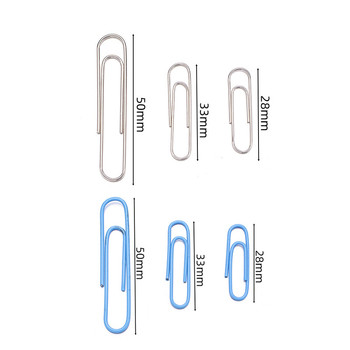 Μεταλλικοί κλιπ χαρτιού με πλαστικό επίχρισμα, κυλινδρική συσκευασία με έξι διαμερίσματα, μοντέλο 6T-1/6T-2/6T-3