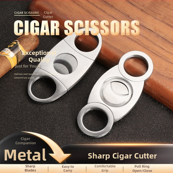 Fan Sheng nerūsējošā tērauda cigāru griezējs ar elektroplakētas virsmas, dubulti asmeņi, pielāgojams