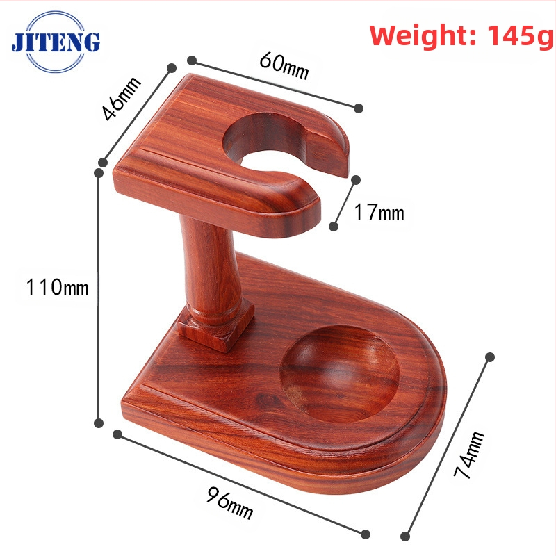 Koka daudzpozīciju vertikālais pīpes statīvs ar noņemamu mahagoni pamatni izstādīšanai