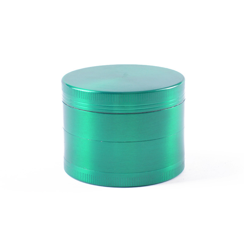 Cinka sakausējuma četrslāņu plakanais tabakas smalcinātājs, metāla, diametrs 40/50/63 mm