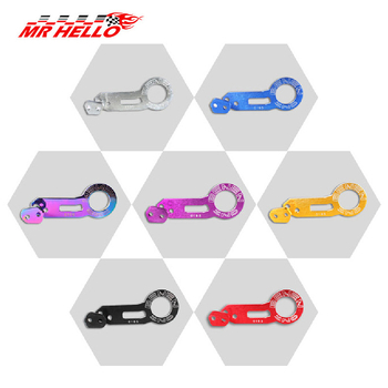 Автомобилна теглеща кука от алуминиева сплав, със скоба за задържане, модел 001, за задния жлеб