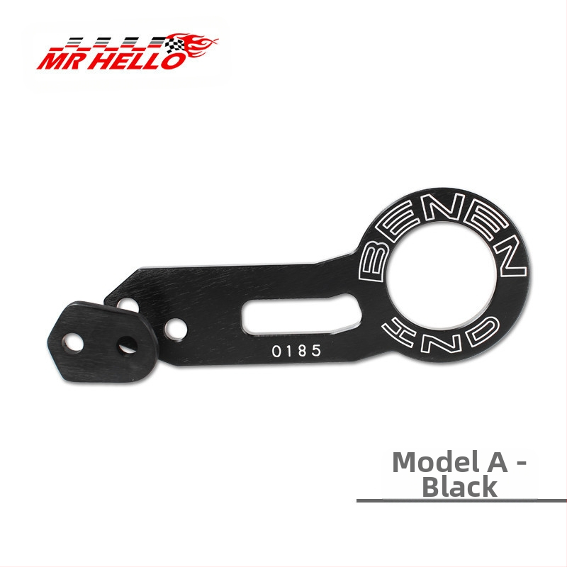 Автомобилна теглеща кука от алуминиева сплав, със скоба за задържане, модел 001, за задния жлеб