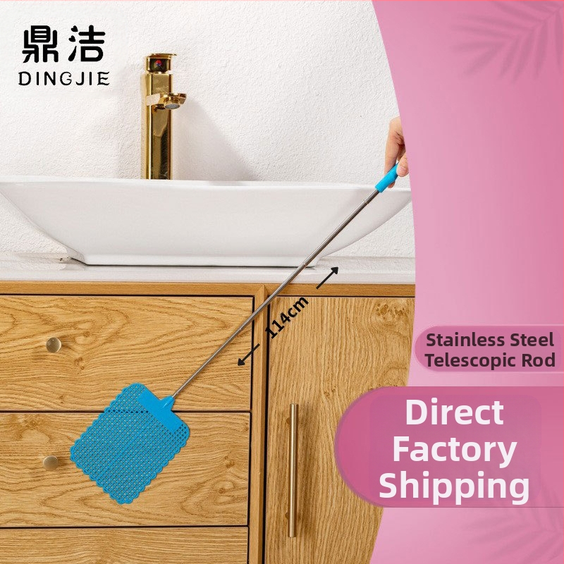 Αναδιπλούμενο παχύτερο μεγάλο τετράγωνο φτυάρι για μύγες – για κουνούπια και κατσαρίδες; Υλικά: TPR, 201 ανοξείδωτο ατσάλι, PP; μη τοξικό; προσαρμόζεται