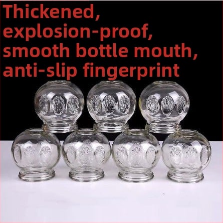 YY Стъклен комплект вакуумни чашки за домашна употреба – Инструменти за вакуумно купинг, стъкло с висока белота, произход: Сюйчжоу, Джиангсу