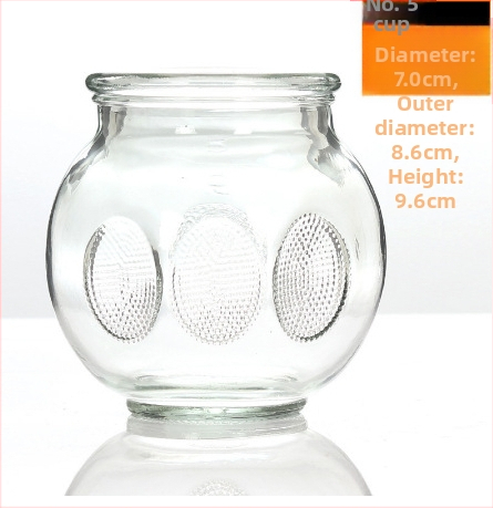 YY Стъклен комплект вакуумни чашки за домашна употреба – Инструменти за вакуумно купинг, стъкло с висока белота, произход: Сюйчжоу, Джиангсу