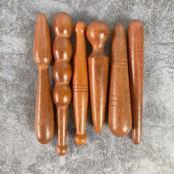 Махагонова пръчка за акупунктурен масаж – дървен масажен инструмент за дома, офиса, храма и хотела