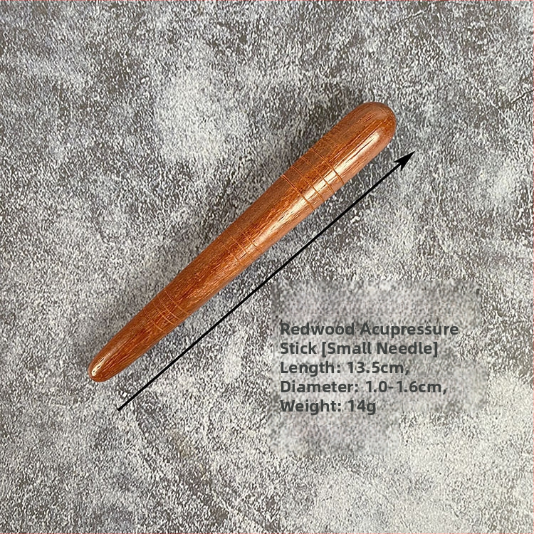 Махагонова пръчка за акупунктурен масаж – дървен масажен инструмент за дома, офиса, храма и хотела