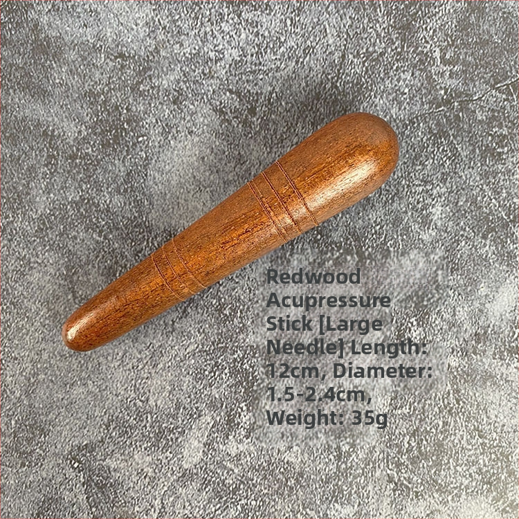 Махагонова пръчка за акупунктурен масаж – дървен масажен инструмент за дома, офиса, храма и хотела