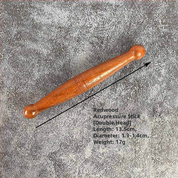 Махагонова пръчка за акупунктурен масаж – дървен масажен инструмент за дома, офиса, храма и хотела