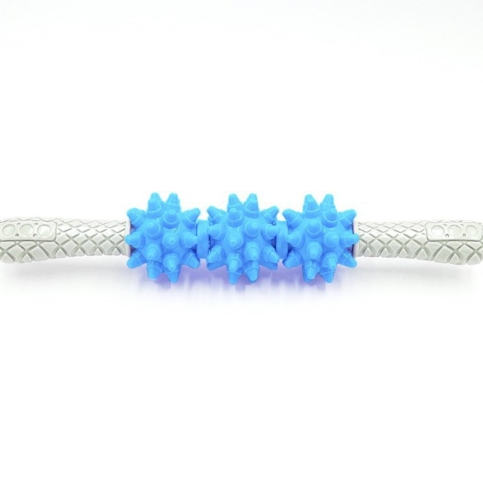 Масажна ролка със бодливи топки за масаж на краката — освобождаване на фасцията, помощ за фитнес и йога, облекчава умората