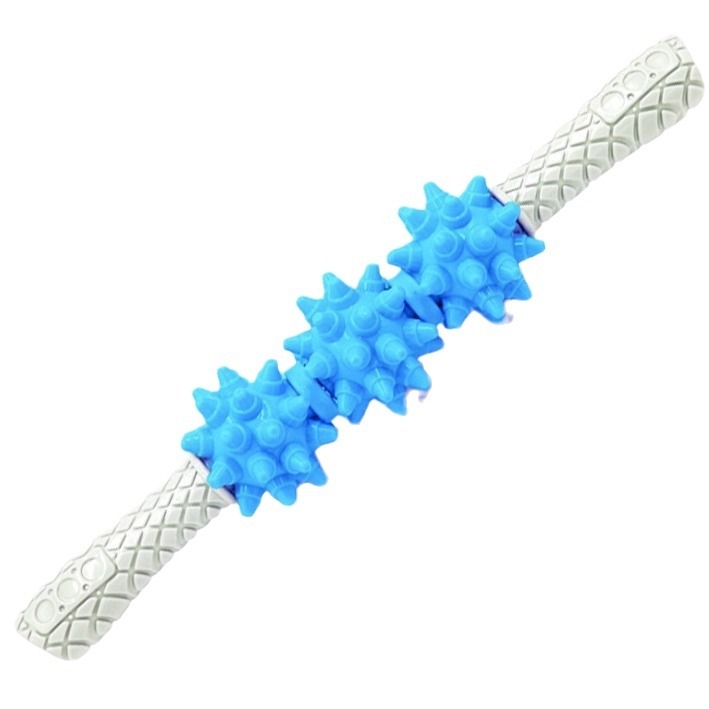 Масажна ролка със бодливи топки за масаж на краката — освобождаване на фасцията, помощ за фитнес и йога, облекчава умората