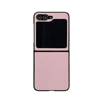 Заден калъф за Samsung Z Flip серия — имитационна кожа, ембос, защита при падане