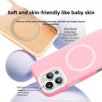 Θήκη iPhone 14 Pro / Pro Max — υγρό σιλικόνη, μαγνητικός σχεδιασμός, προστασία από πτώσεις, φορητή πολυτέλεια