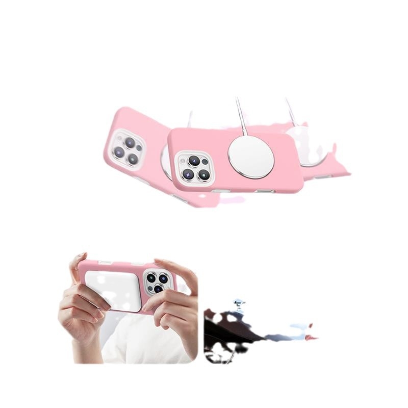 Θήκη iPhone 14 Pro / Pro Max — υγρό σιλικόνη, μαγνητικός σχεδιασμός, προστασία από πτώσεις, φορητή πολυτέλεια