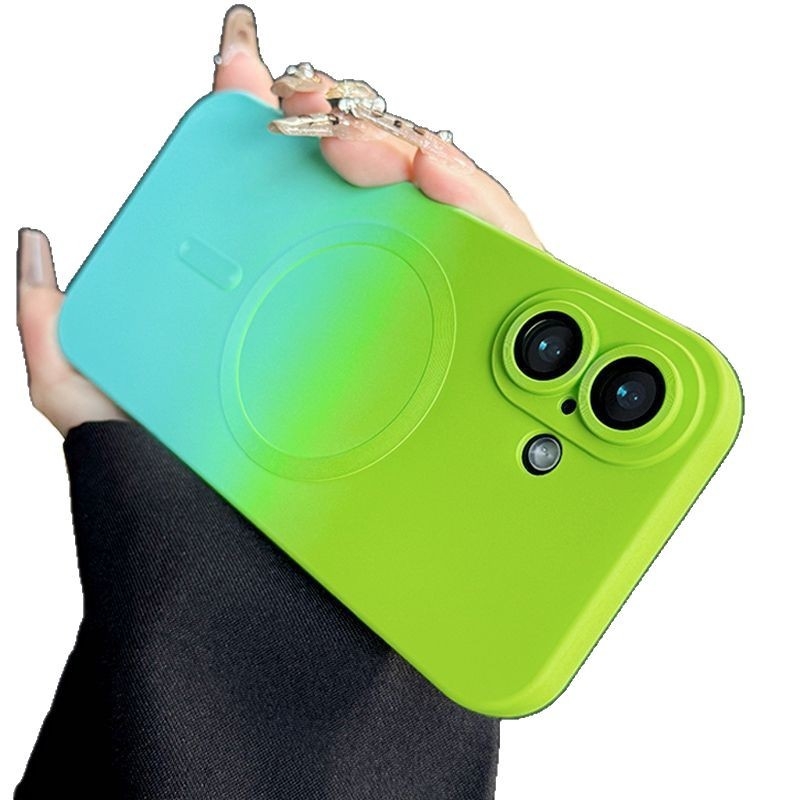 Silikona vāciņš Samsung Note20 ar gradientu magnētisku piesaisti, izturīgs pret kritieniem