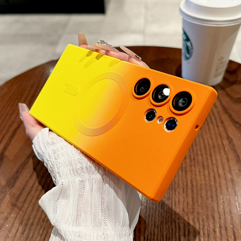 Silikona vāciņš Samsung Note20 ar gradientu magnētisku piesaisti, izturīgs pret kritieniem