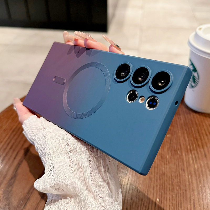 Silikona vāciņš Samsung Note20 ar gradientu magnētisku piesaisti, izturīgs pret kritieniem