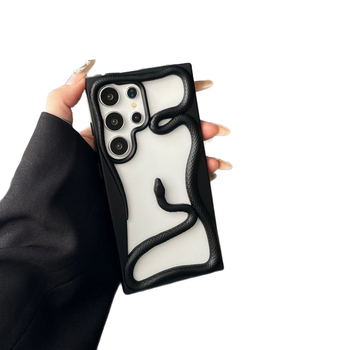 Калъф за Samsung Galaxy S22/S23 Ultra и S24/S25 Ultra – TPU, електроплат, удароустойчив, разсейване на топлината, змийски узор