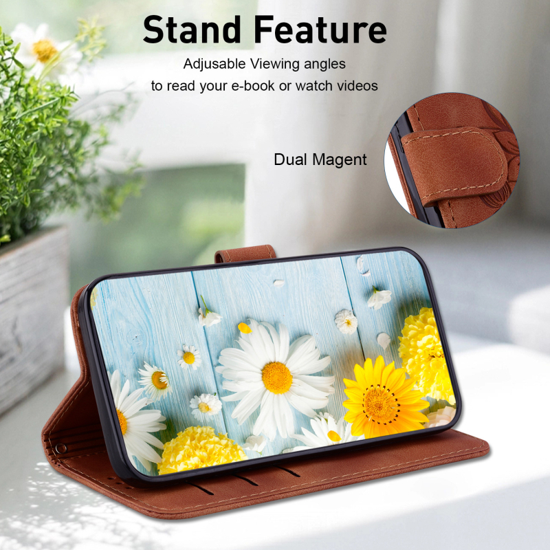 Aizsargājošs vāciņš no mākslīgās ādas ar stiprinājumu iPhone 11, 12, 13, 14 Pro Max, triecienizturīgs, pret krišanām, ar reljefu apdari