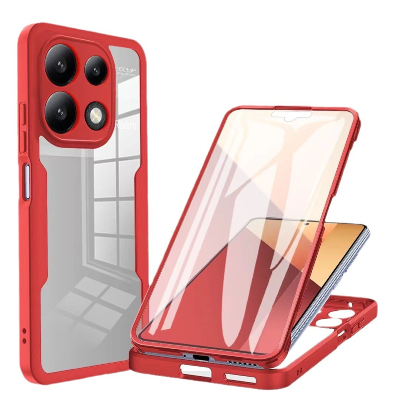 TPU vāciņš Redmi Note 13 Pro 4G – šoksizturīgs, iebūvēts statīvs, siltuma izkliede, magnētiska pievienošana, pret pirkstu nospiedumu aizsardzība