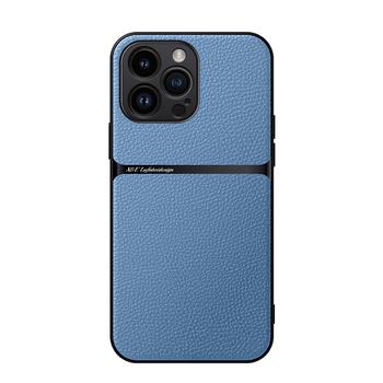 Калъф за iPhone с магнитна кожена текстура, имитационна кожа, твърд корпус; удароустойчив, анти отпечатъци, износоустойчив, защита при падане; съвместим с iPhone 11–14 серия (включително Pro/Max)