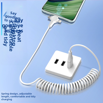 Καλώδιο 3-σε-1 δεδομένων και γρήγορης φόρτισης με Lightning, Micro USB και USB-C, μήκος 1,5 μ., τρία βύσματα, μέγιστη ισχύς 120 W, υλικό TPE