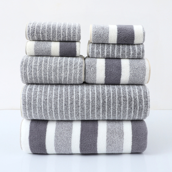 6-частен комплект кърпи от coral fleece, включва банна кърпа и квадратни кърпи, plain weave, 450 g и повече