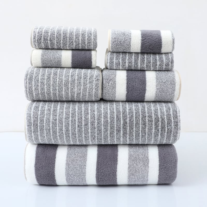 6-частен комплект кърпи от coral fleece, включва банна кърпа и квадратни кърпи, plain weave, 450 g и повече