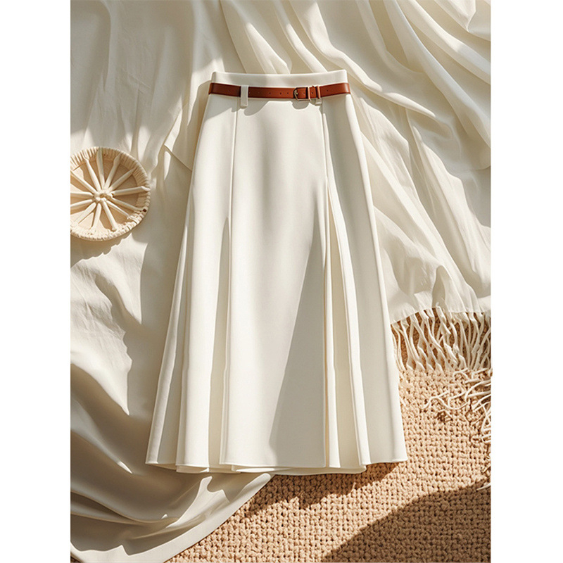 Norns Girl дамска миди пола - полиестер, офис стил, дължина миди