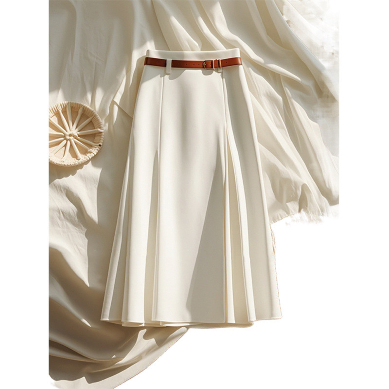 Norns Girl дамска миди пола - полиестер, офис стил, дължина миди