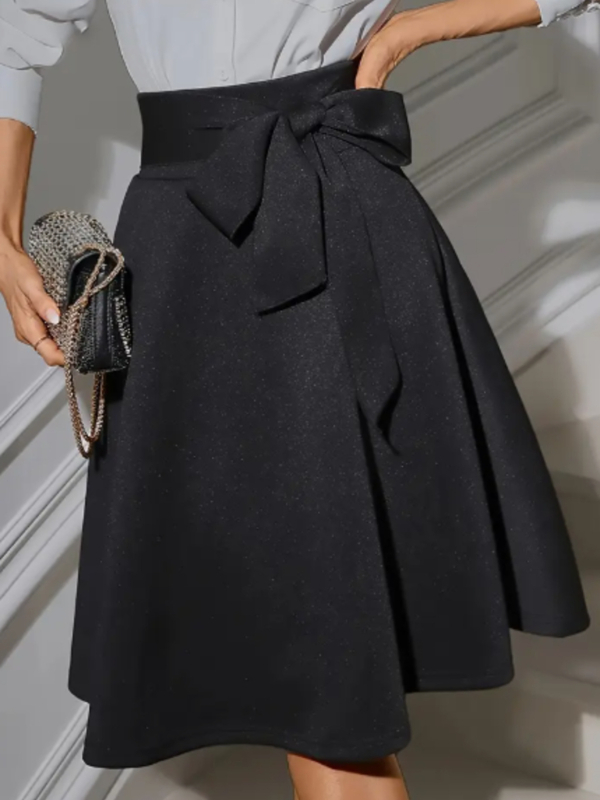 Suknja s nevidljivim zatvaračem i remenom, A-linija, srednja duljina, poliester sa spandeksom 70–80%/ <30% spandex, elegantan stil, proljeće 2025