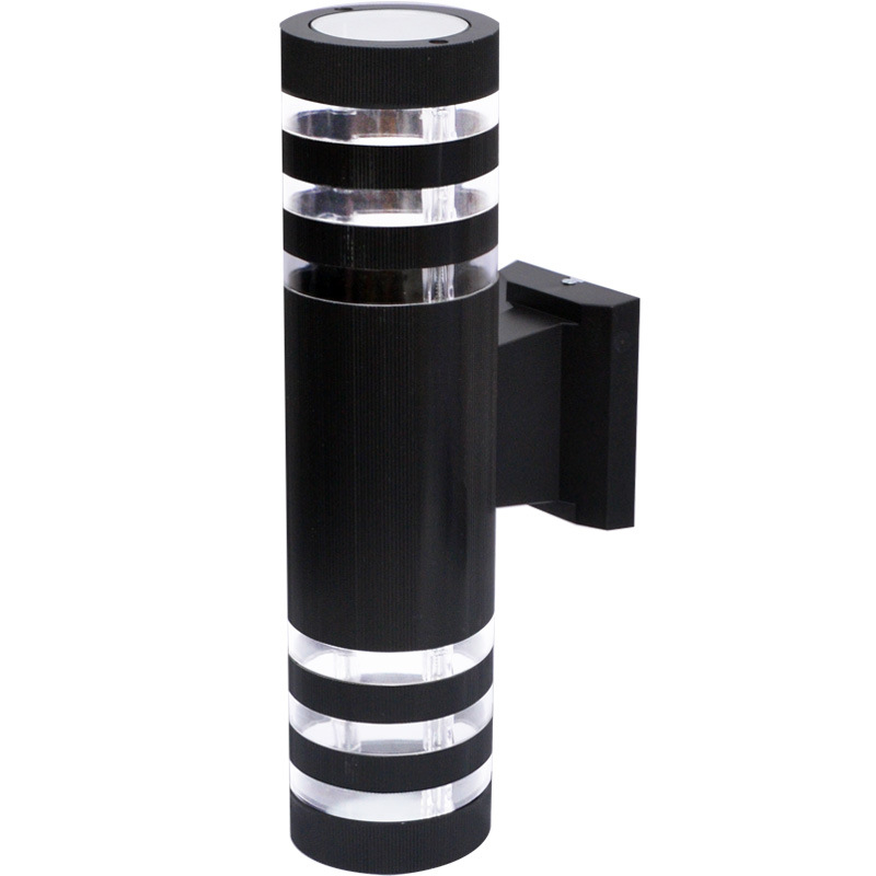 Външна стенна лампа за двор с пластмасов корпус, IP55 защита, 2 LED диода, захранване 110-220V