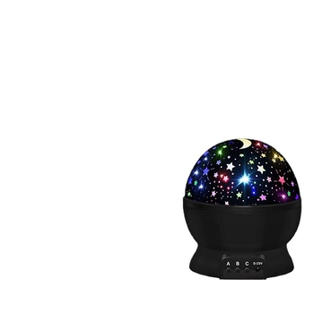 Λαμπτήρας προβολής ουρανού με αστέρια, περιστροφή 360°, PC σκιά, πλαστικό περίβλημα, τροφοδοσία USB, λειτουργία με μπαταρία