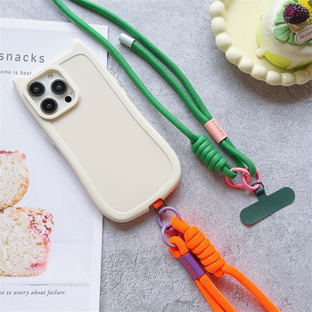 Унисекс каишка за телефон с PVC въже и метална катарама