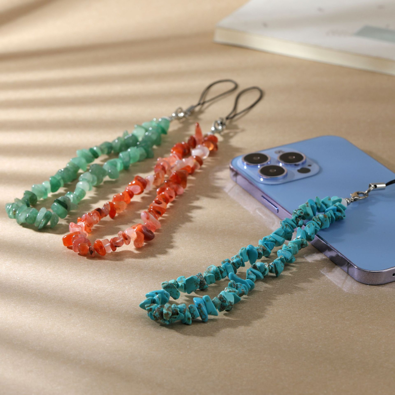 Kristalna narukvica za telefon sa perlama — ručna izrada, ZY brend, za žene, modni stil