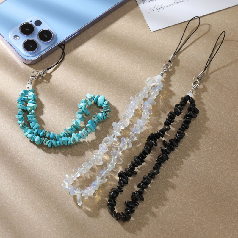 Kristalna narukvica za telefon sa perlama — ručna izrada, ZY brend, za žene, modni stil